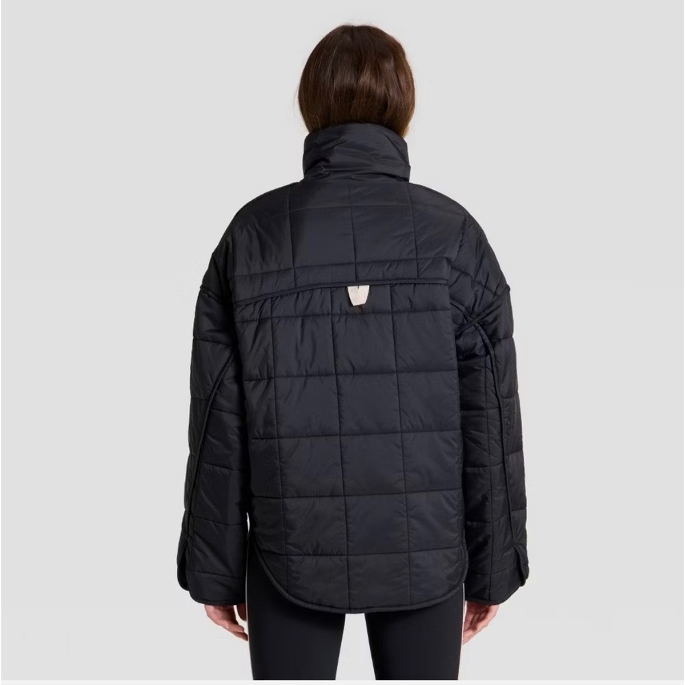 JoyLab Black Boxy Padded Jacket - Picture 3 of 7